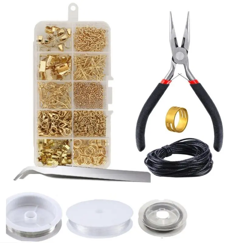 

2021 New Jewelry Accessories Kit Set Open Jump Rings/Lobster Clasp/Earring Hooks For DIY Handmade Jewelry Making Supplies
