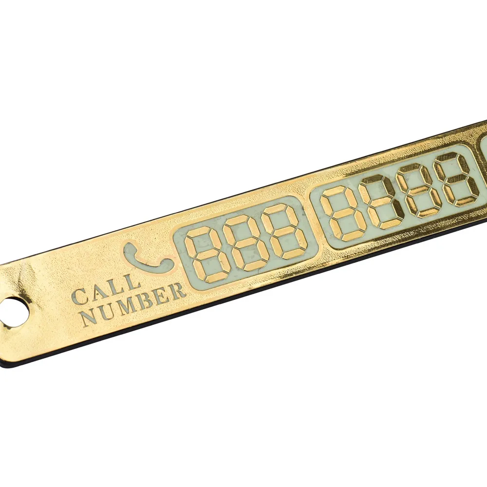 Car Sticker Parking Card Luminous Temporary Telephone Phone Number Notification Night Sucker Plate Styling Sign #N |
