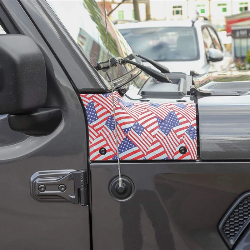 Корпус капота броня наружный колпак Чехлы Угловые Охранники для 2018 2019 J-e-p Wrangler JL