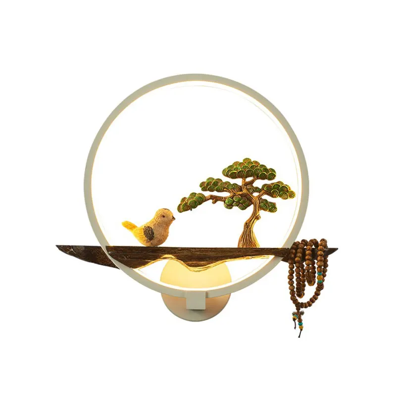 Круглая прикроватная лампа для спальни прикроватный светильник гостиницы