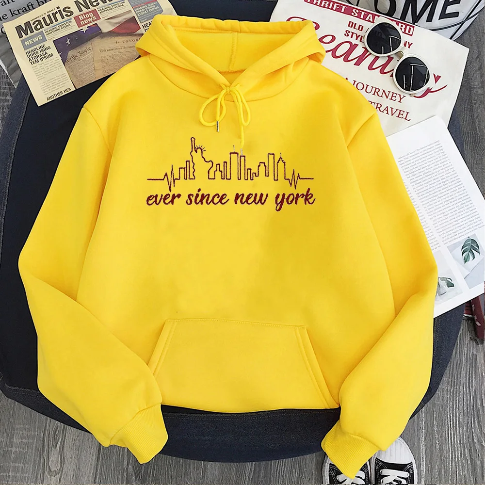 

Harry Styles Ever Since New York Sweatshirt Women Fashion 2021 Harry Styles Letter Pullovers Streetwear Women Hoodies Fall XL