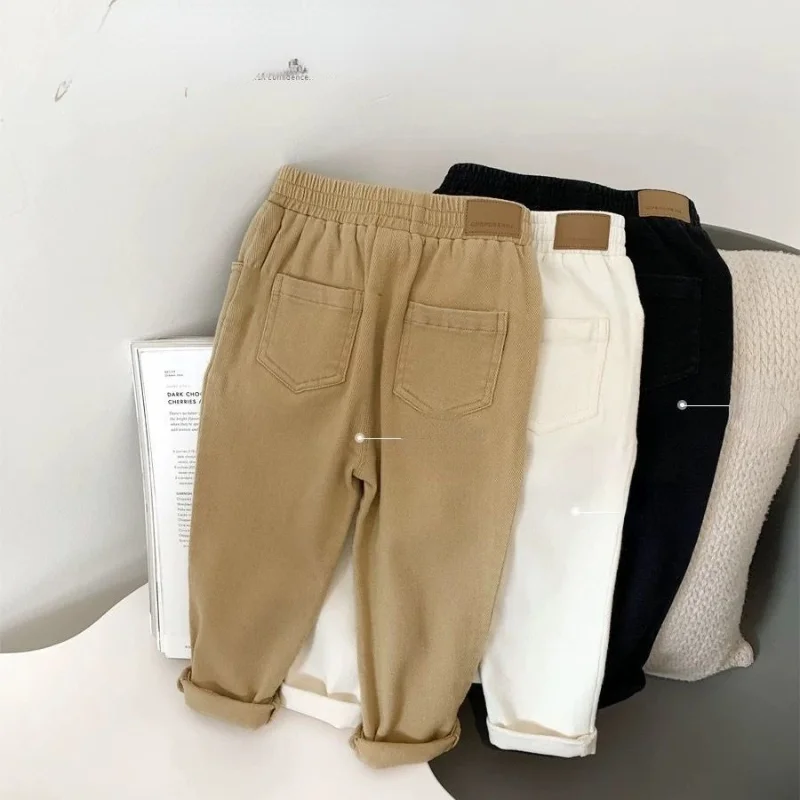 

Однотонные повседневные штаны для маленьких мальчиков, детские осенние модные штаны для маленьких мальчиков, удобные мягкие детские штаны ...