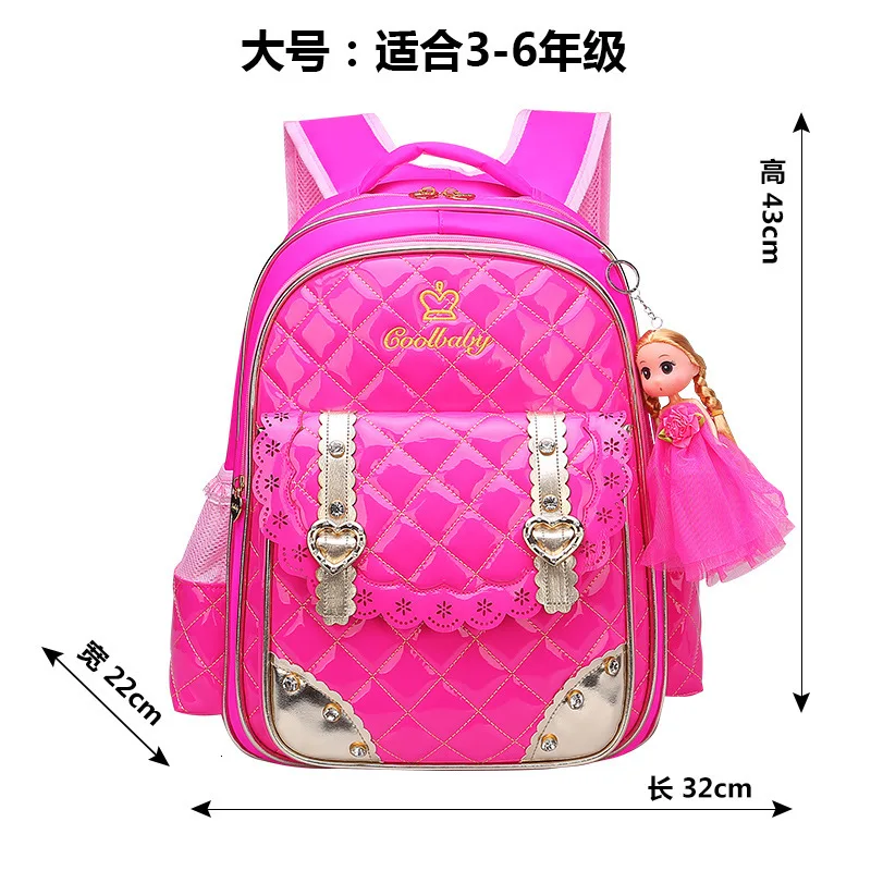 Bags Waterproof Children School  for Girls princess school Backpack kids Satchel Orthopedic Schoolbag Kids Book Bag Mochilas