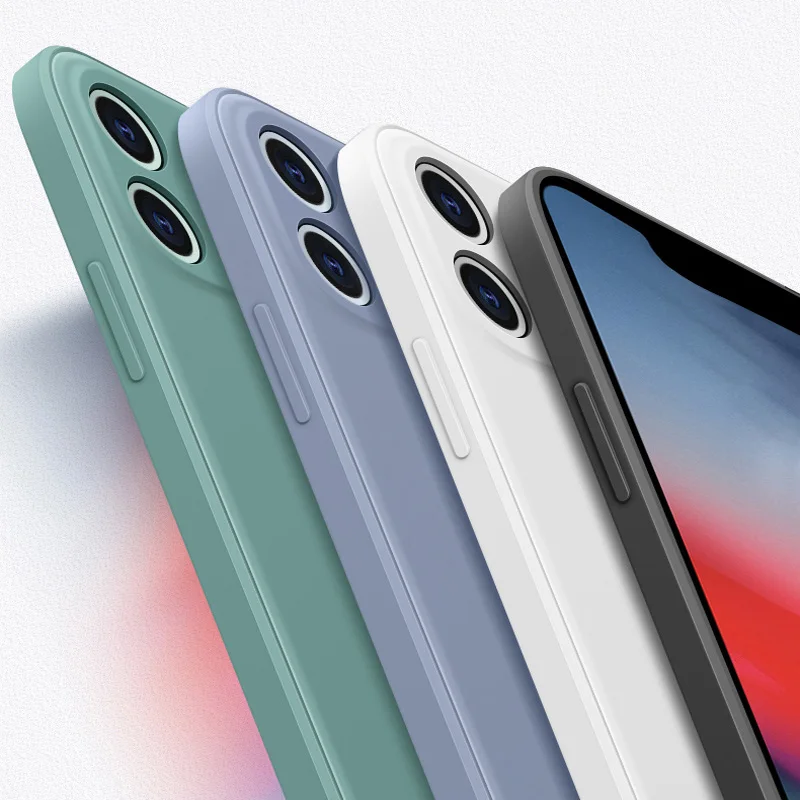 

Чехол для Iphone 11, роскошный оригинальный силиконовый мягкий чехол с полной защитой для iPhone X XR XS Max 7 8 6, задняя крышка для телефона карамельных цветов