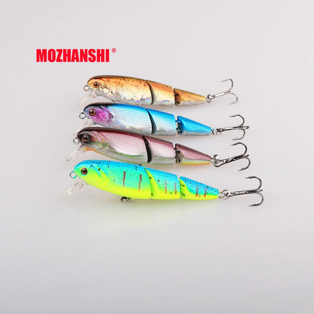MOZHANSHI 4 шт. приманка в виде гольяна жесткая пластиковая искусственная 3D глаза 7 5 см