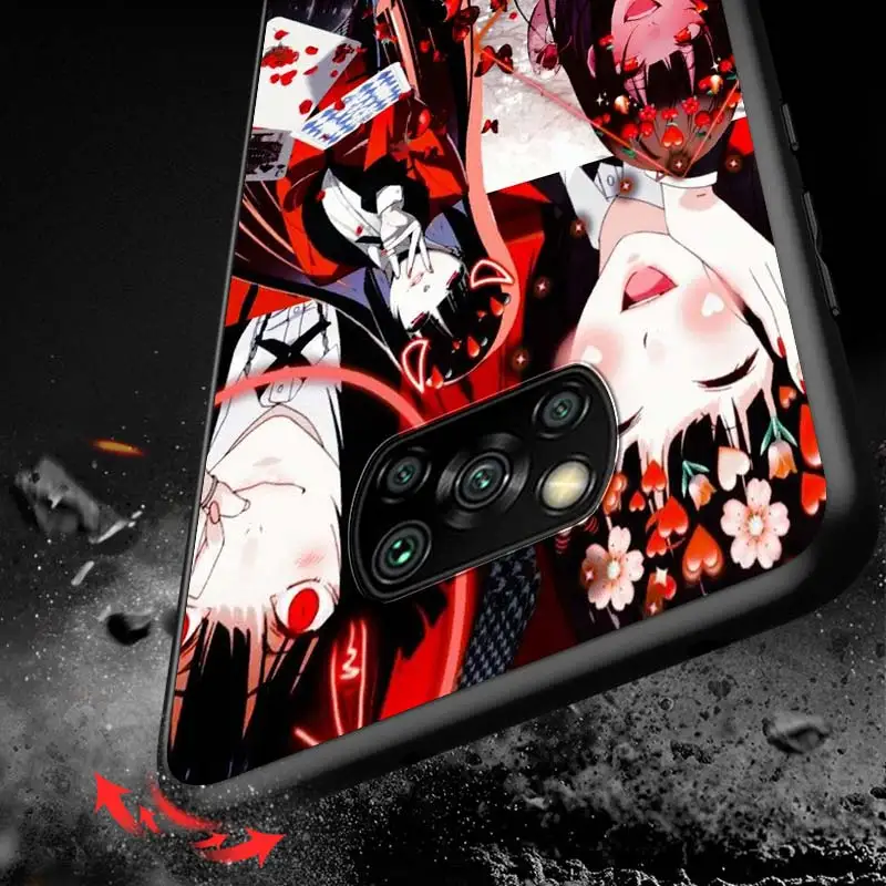 

Jabami Yumeko for Xiaomi Redmi K30 K30S Mi 10T Lite Pro Poco X3 NFC X2 M3 M2 F2 Pro C3 F1 Soft Black Phone Case