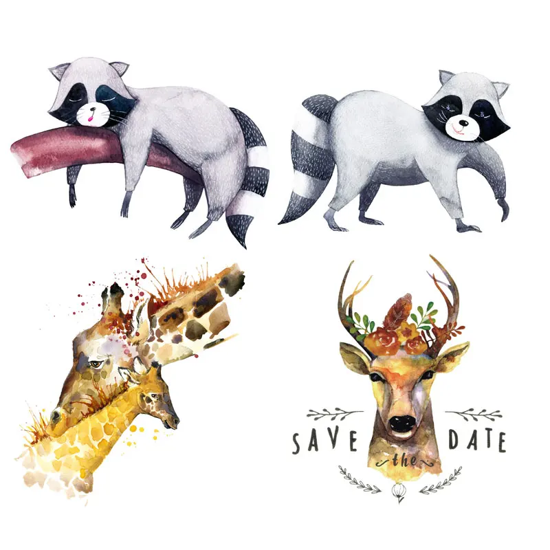 ZOTOONE наклейка для глажки животных маленькие белки животные моющиеся нашивки