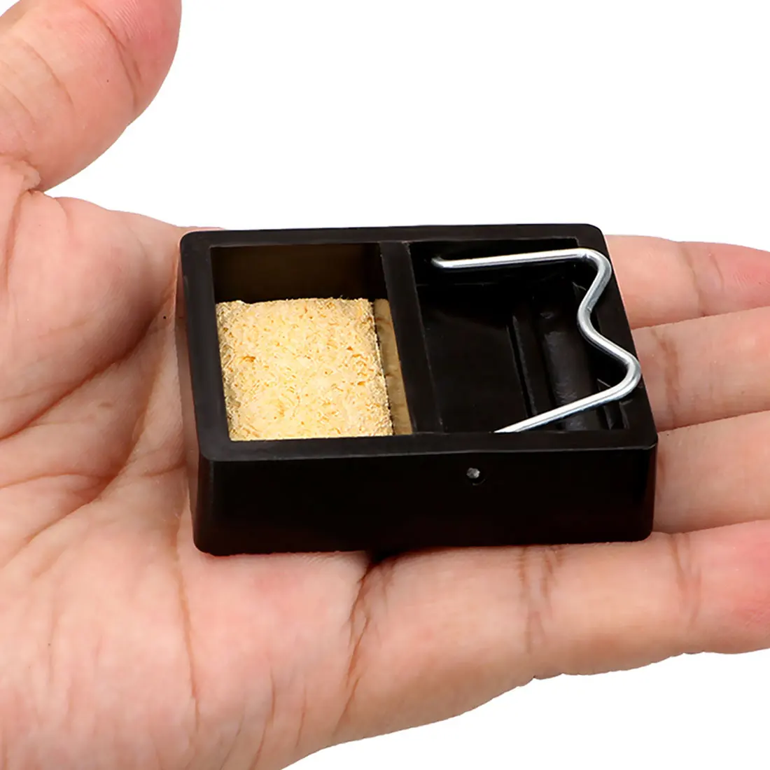 

1pcs Electric Soldering Iron Stand Holder with Welding Cleaning Sponge Pads Generic High Temperature Resistance Portable Y-Type