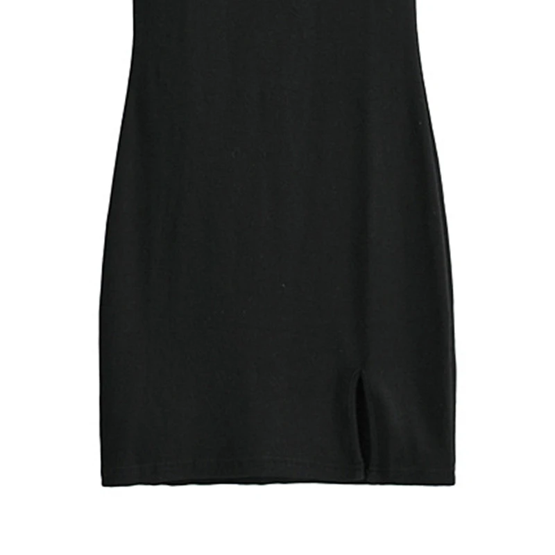 

Women's Slim Fit Net Face Side Slit Lapel Fake Pocket Decoration Dress