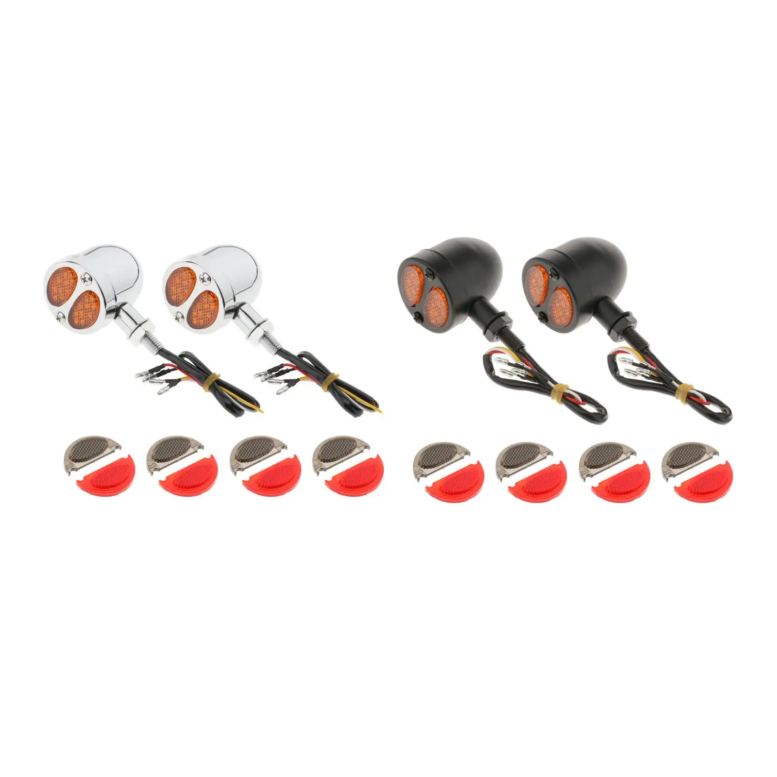 2x Светодиодный индикатор для ходосветильник огней мотоцикла Bobber Cafe Racer| |