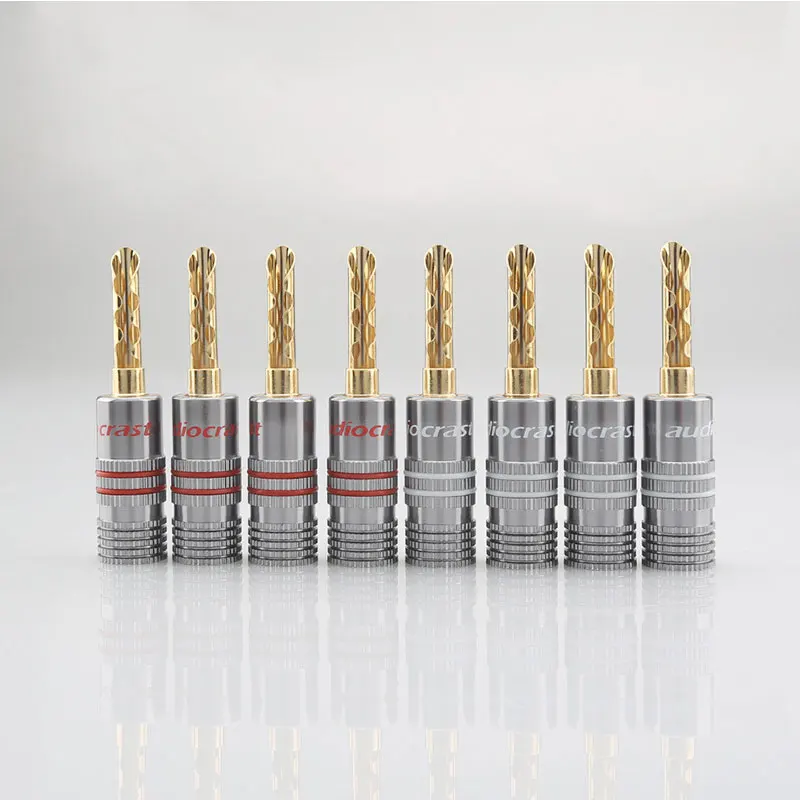 

Speaker Banana Plug Adapter Wire Gold Plated New Video Speaker Adapter Audio Jack Plug Wire Cable Connectors