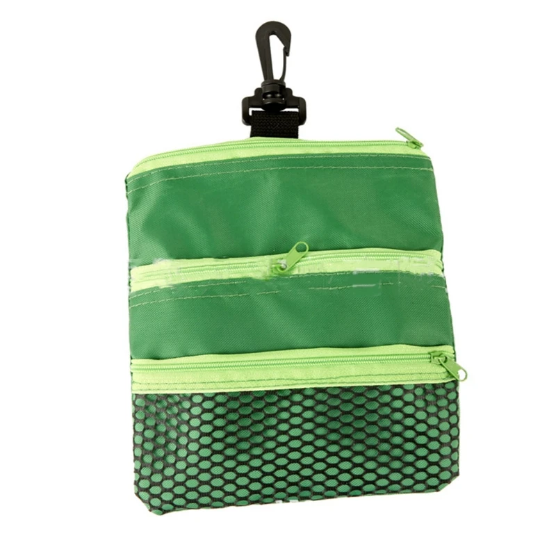 

Multi-layered Zipper Portable Storage Golf Ball Bag Durable Large Capacity Handbag Outdoor Sports Accessories