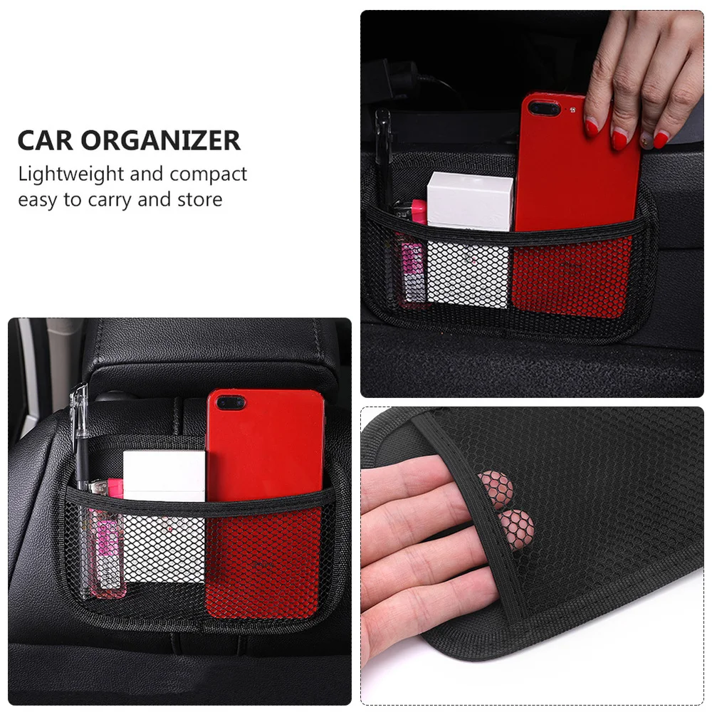 

2pcs Storage Pouch Automobile Seat Storage Bag Car-mounted Seat Sundries Bag
