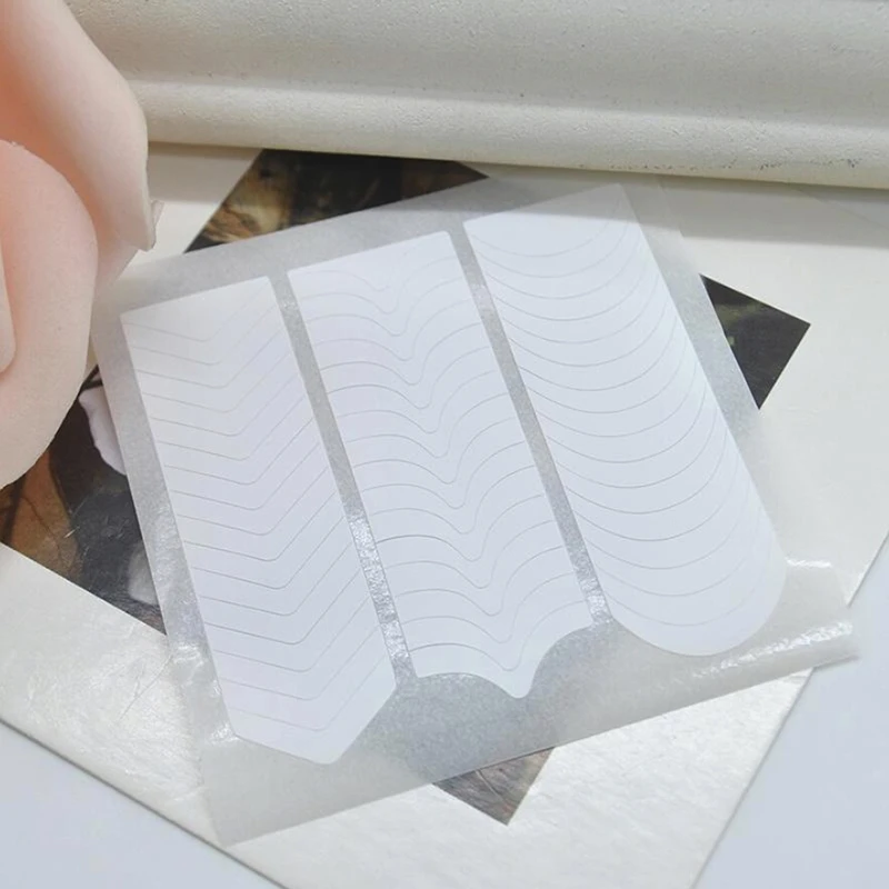 Французский маникюр наклейки для дизайна ногтей советы лента стикер Руководство