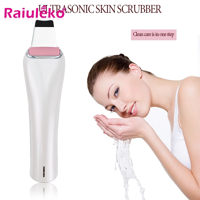 Ультразвуковой ионный скребок для глубокого очищения кожи лица перезаряжаемый