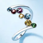 Элегантное романтичное женское кольцо MFY, повязка с крученым дизайном, роскошный благородный серебряный цвет с цветным ed цирконием, Женское кольцо, новинка, предложение для магазина