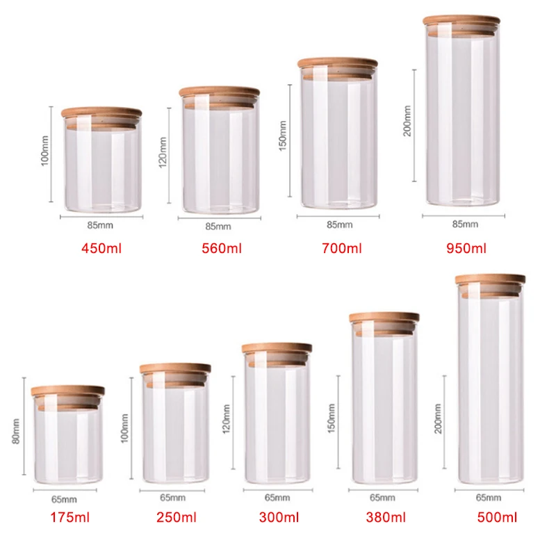 Герметичная стеклянная банка для пищевых продуктов большая емкость герметичная