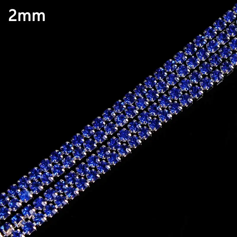 1 ярд/лот 2 мм прозрачные стразы со стразами цепочка для рукоделия сделай сам