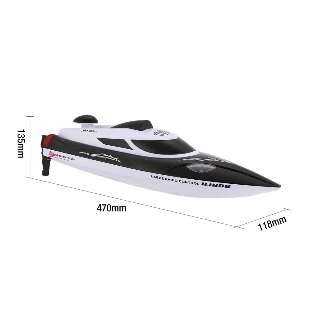 HONGXUNJIE RC лодка HJ806 47 см 2 4G 30 км/ч Высокая Скорость гоночный катер водяного