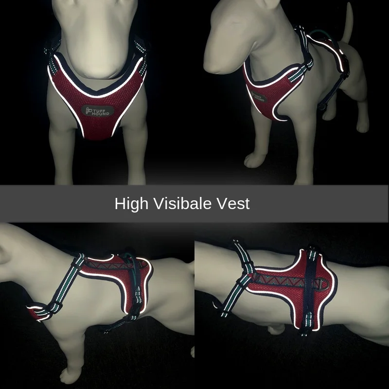 

Soft and breathable dog harness mesh cloth adjustable leash dog cat cat pet dog chest comfortable belt