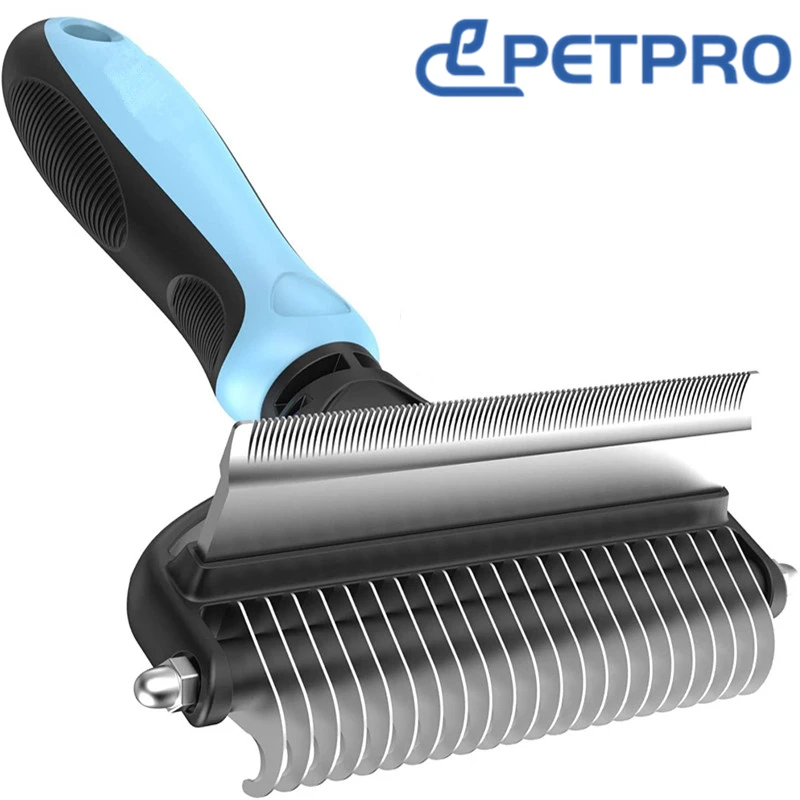

Pet Grooming Cleaning Tool 2 in 1 Pet Shedding Tool Combining Open Knot Hair Removal Hair Comb Hair Removal Comb For Cats Dogs