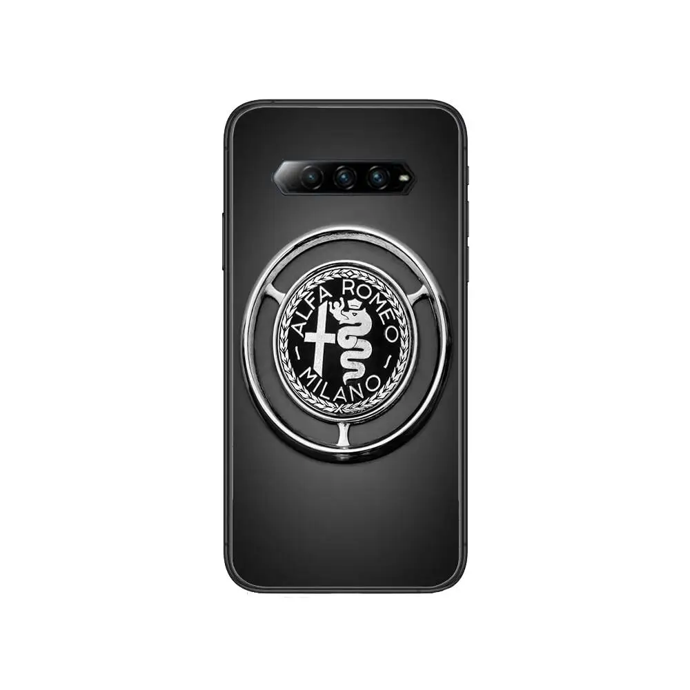 

ALFA Anime Phone Case For xiaomi Black Shark 2 3 3s 4 Pro Helo Black Cover Silicone Back Prett