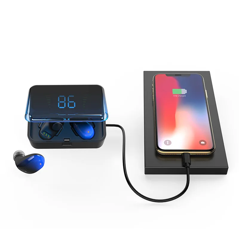 VIKEFON Bluetooth 5 0 наушники TWS IPX5 водонепроницаемые 3D стерео Беспроводные свободные