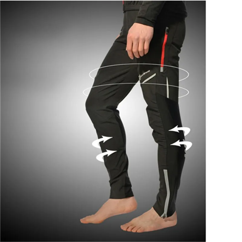 Велосипедные брюки ROCKBROS MTB флисовые спортивные дышащие Светоотражающие унисекс