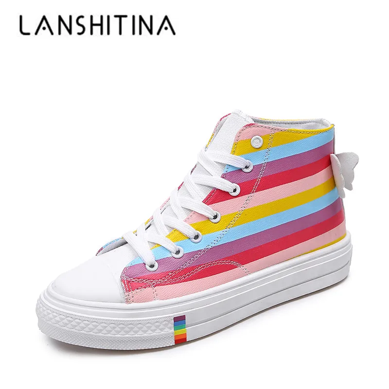 Женская Лоскутная обувь с крыльями коллекция 2019 года сезон осень парусиновая