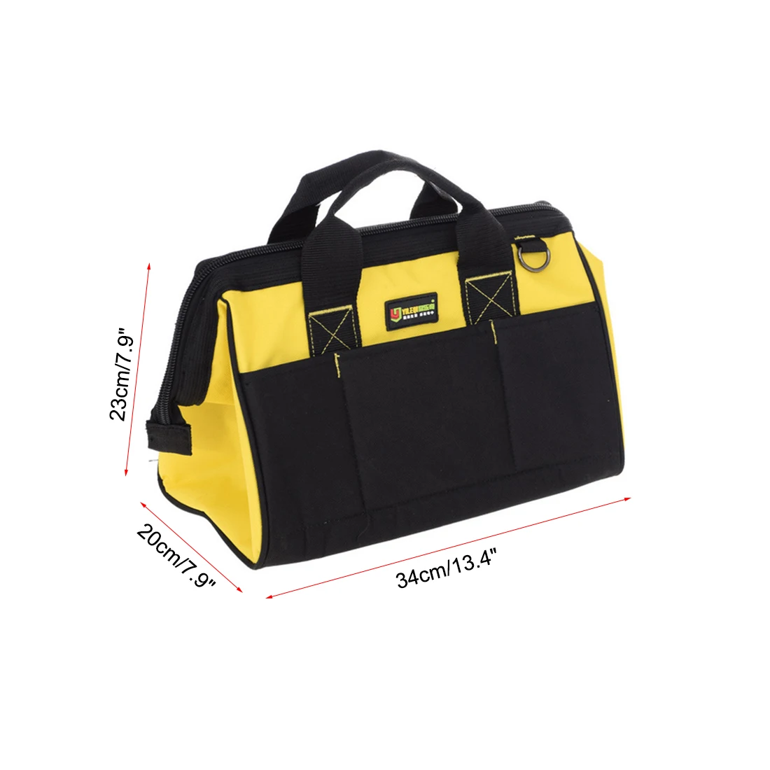 

uxcell Professional Oxford Canvas 18 Tool Pockets, Fully Adjustable Waterproof & Protective Work Belt Black/Yellow