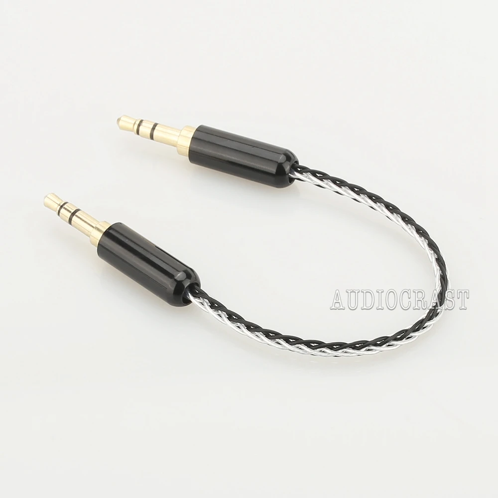 Бесплатная доставка посеребренный стерео аудио hi-fi аудиокабель 3 5 мм папа-3 папа