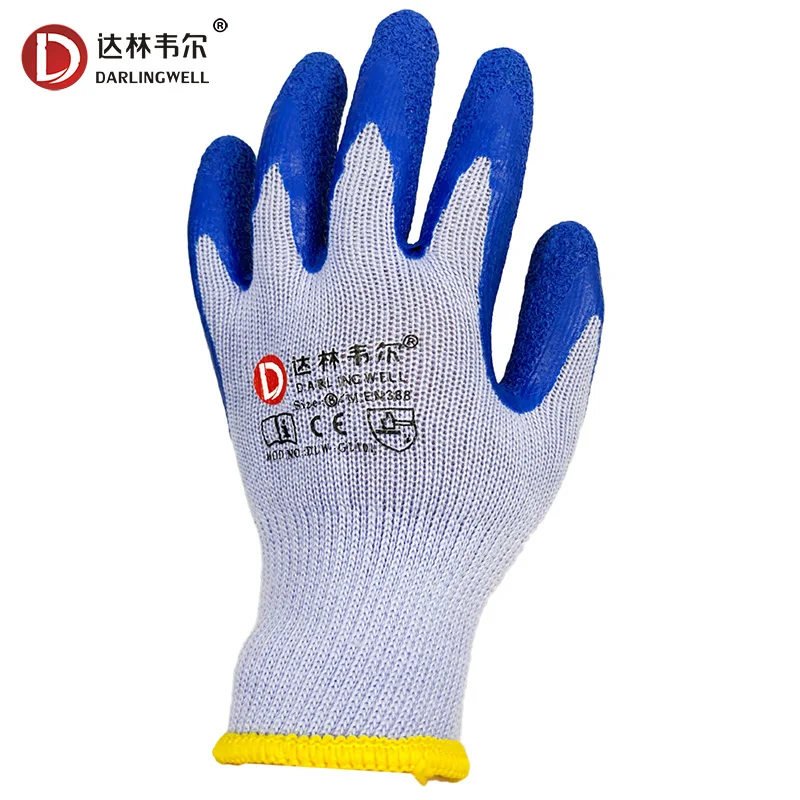 

Darlingwell Safety Gloves Non-slip Wear-resistant Latex Coating Work Gloves Home Garden Construction Maintenance