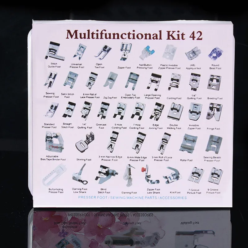 42 шт. набор прижимных лапок для швейных машин Brother Janom Singer YJ30|sewing foot set|set footsewing set |