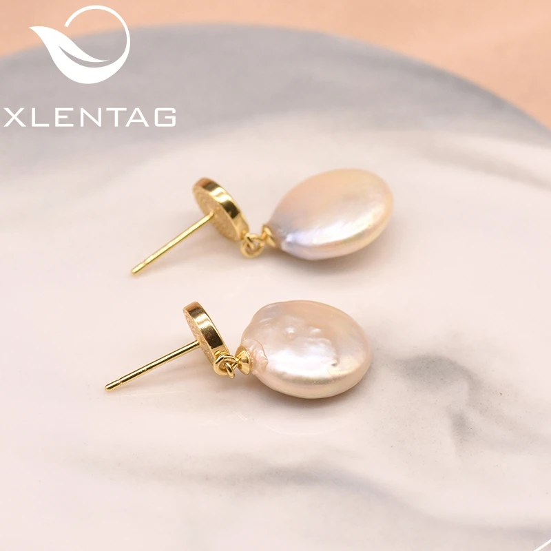 XlentAg круглые серьги мозаика ракушка для женщин подарок маме на день рождения