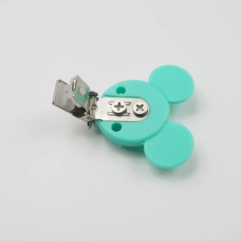 1 шт. силиконовый зажим для соски младенцев в форме Микки держатель металлические