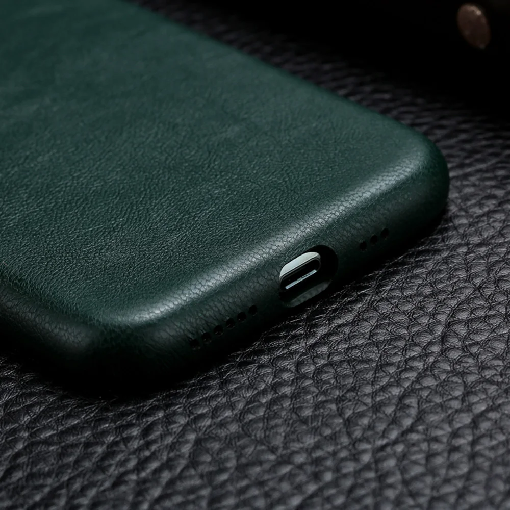 

YMW Leather Case for iPhone 12 Pro Max 7 8 Plus Luxury High-end Artificial Leather Phone Cases for iPhone Xs Max Xr X Cover