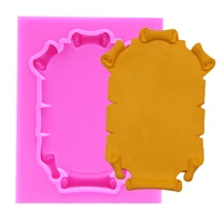 parchment frame fondant silicone mold for diy pastry cupcake dessert lace cake decoration kitchen accessories baking tool