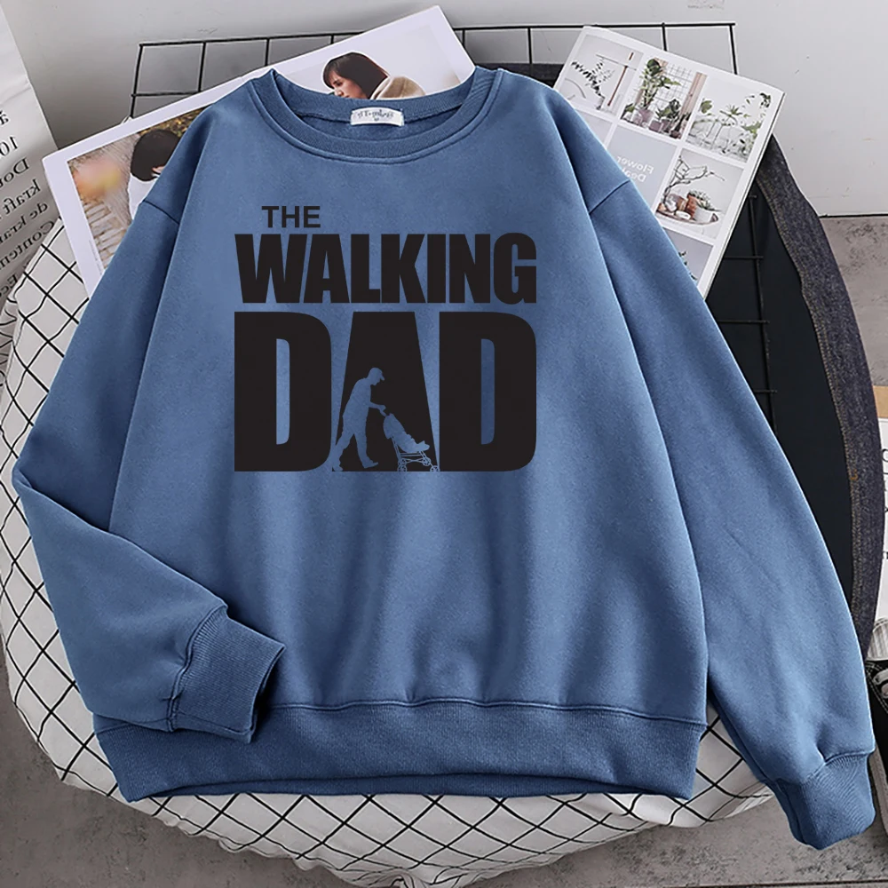 

Женские толстовки с принтом "Ходячий папа", простое женское худи, осенняя уличная Толстовка высокого качества, повседневные Теплые Топы в ст...