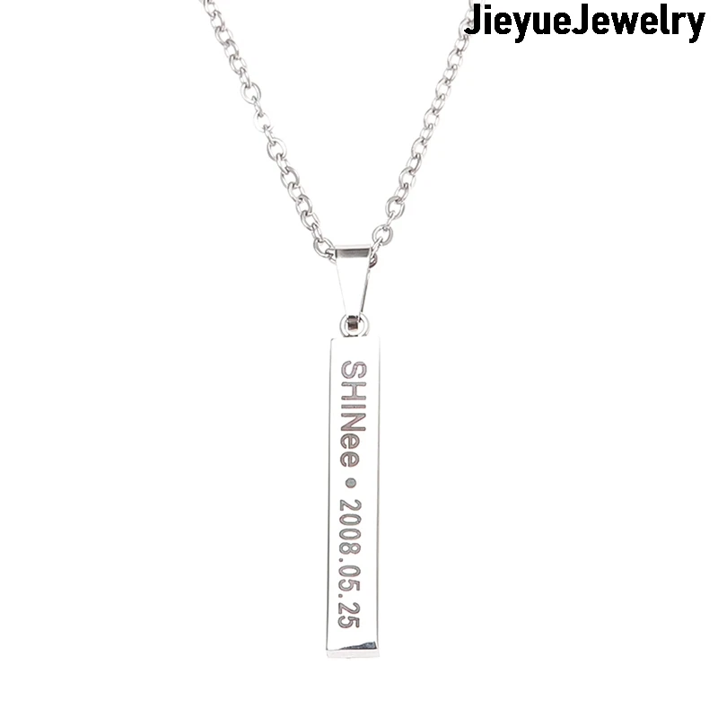 1 шт. JieyueJewelry модное ожерелье для мальчиков Kpop SHINee женщин мужчин на день рождения