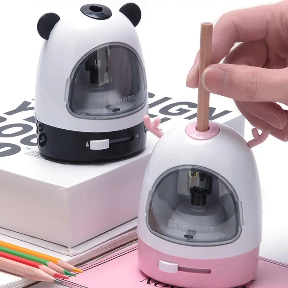Электрическая автоматическая точилка для карандашей милый мультяшный карандаш