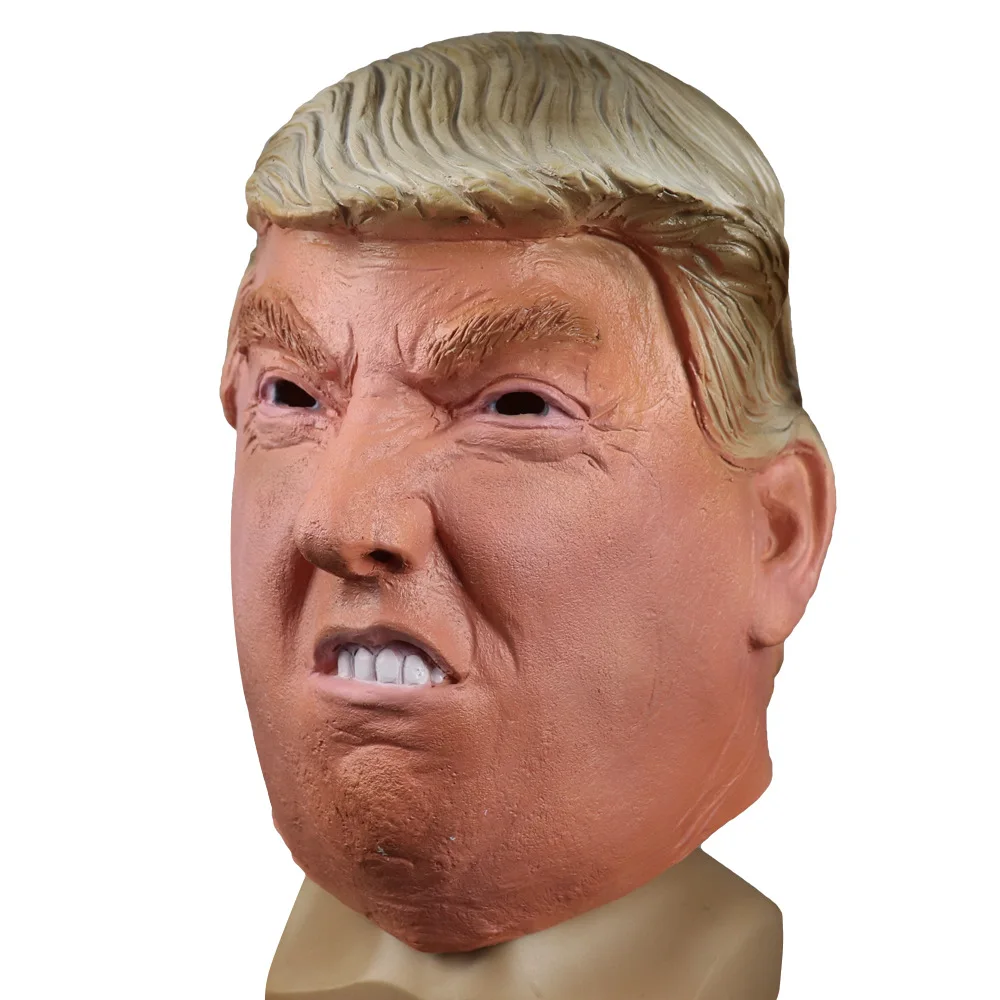 Забавная Реалистичная латексная маска президента Дональда Трампа маскарадные