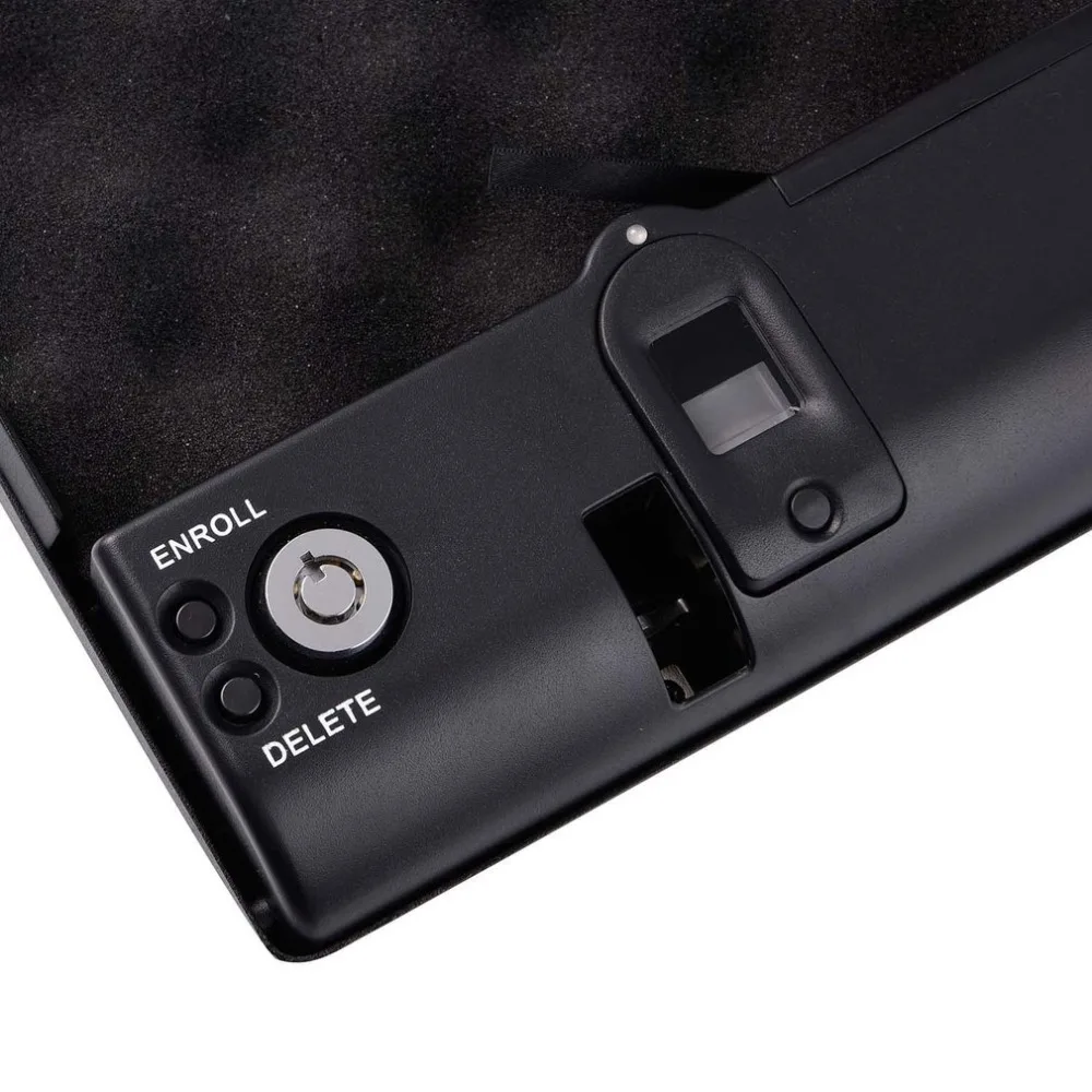 Сейф для отпечатков пальцев сейфы оружия мини твердый стальной ключей ценностей