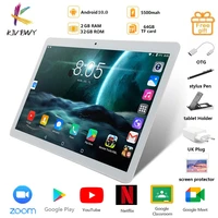kivbwy tablet 10 1 inch lte 4g phone call tablets octa core android 10 0 tablet pc 232g wifi gps bluetooth dual sim ipsscreen10