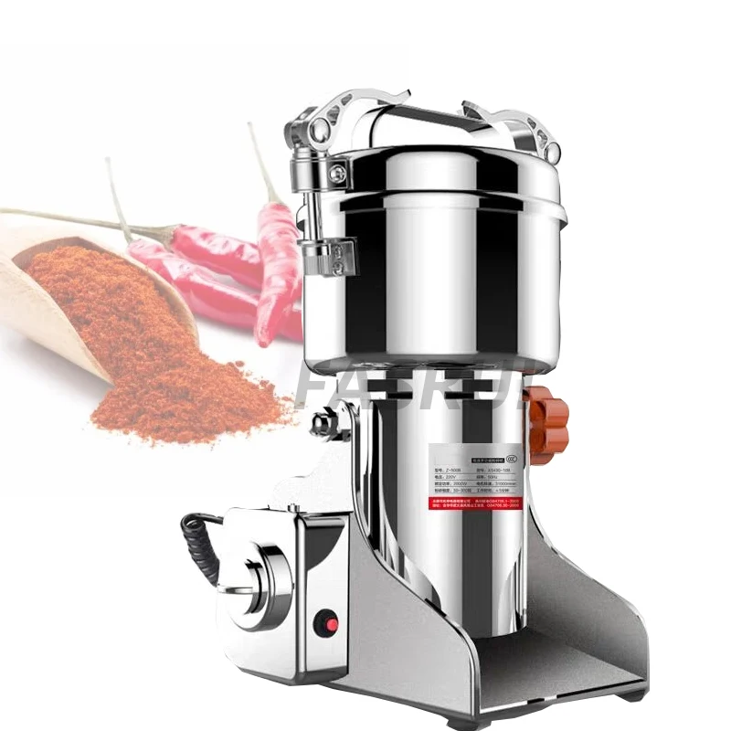 

Electric Dry Food Grinder Grains Herbal Powder Miller Machine 800g Swing High Speed Spices Cereals Crusher