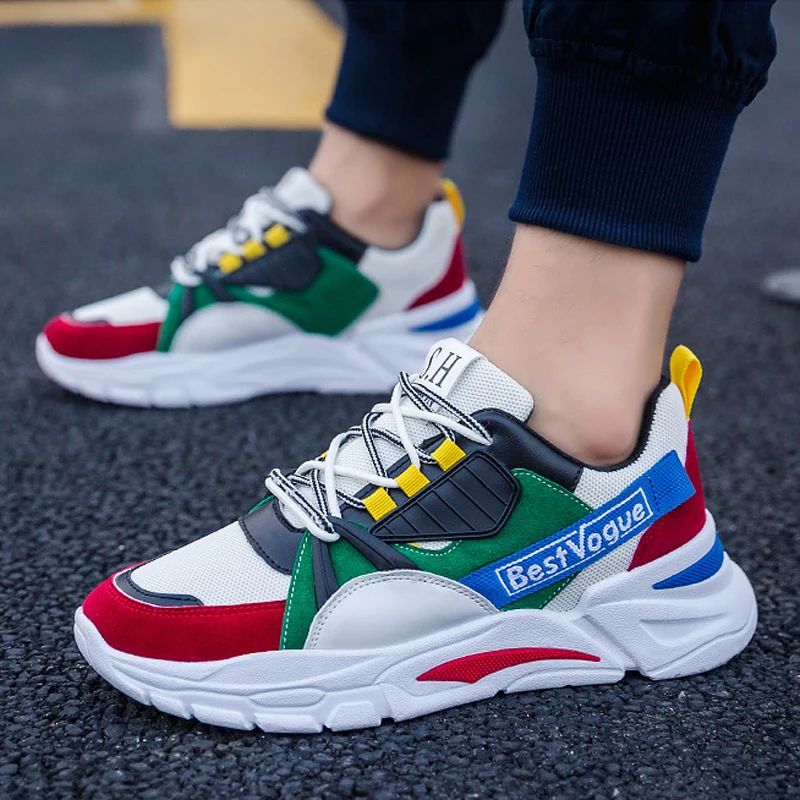 2022 Men Running Shoes Breathable Outdoor Sports Shoes Lightweight Sneakers for Men Comfortable Athletic Training Footwear