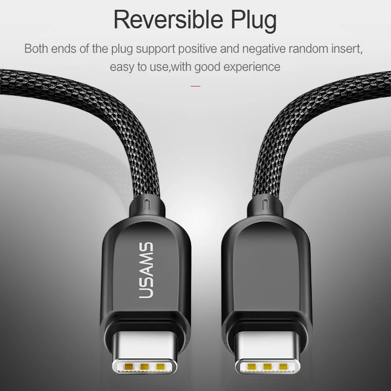 USAMS usb type C кабель для освещения iPhone X 8 7 6 type-C до 8Pin USB 2 в 1 синхронизации и зарядки iOS 9