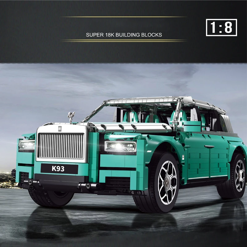 Yeshin K93 High-Tech Classic Car Toys APP RC Motorized Cullinan Set Assembly Building Blocks Bricks Kids Birthday Christmas Gift | Игрушки и