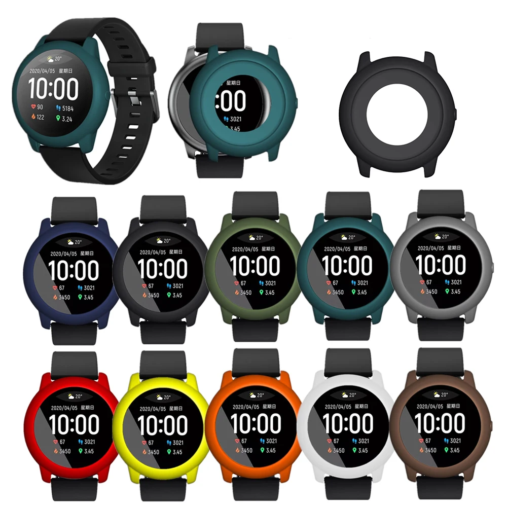 

1PC Anti-Fall Silicone Protector Bumper Smart Watch Protective Case Cover For Xiaomi Haylou solar LS05 Screen Protector
