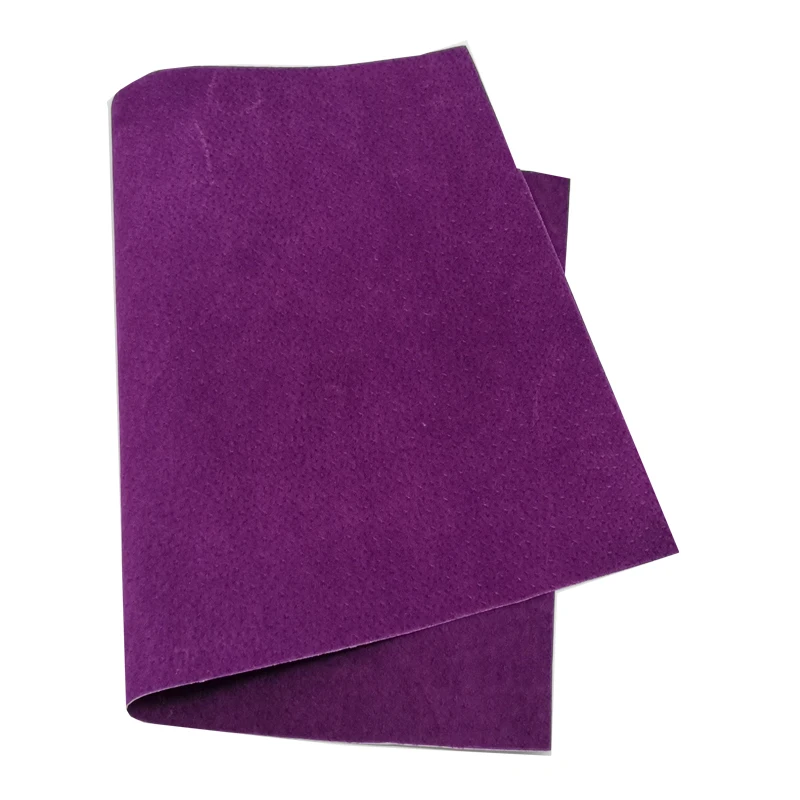 Purple 300X200X0,5 мм разноцветная обувь с подкладкой из спилка из натуральной свиной кожи, замшевая обувь, кожаный материал для кожевенного ремесла, Швейные аксессуары - Цвет: Purple