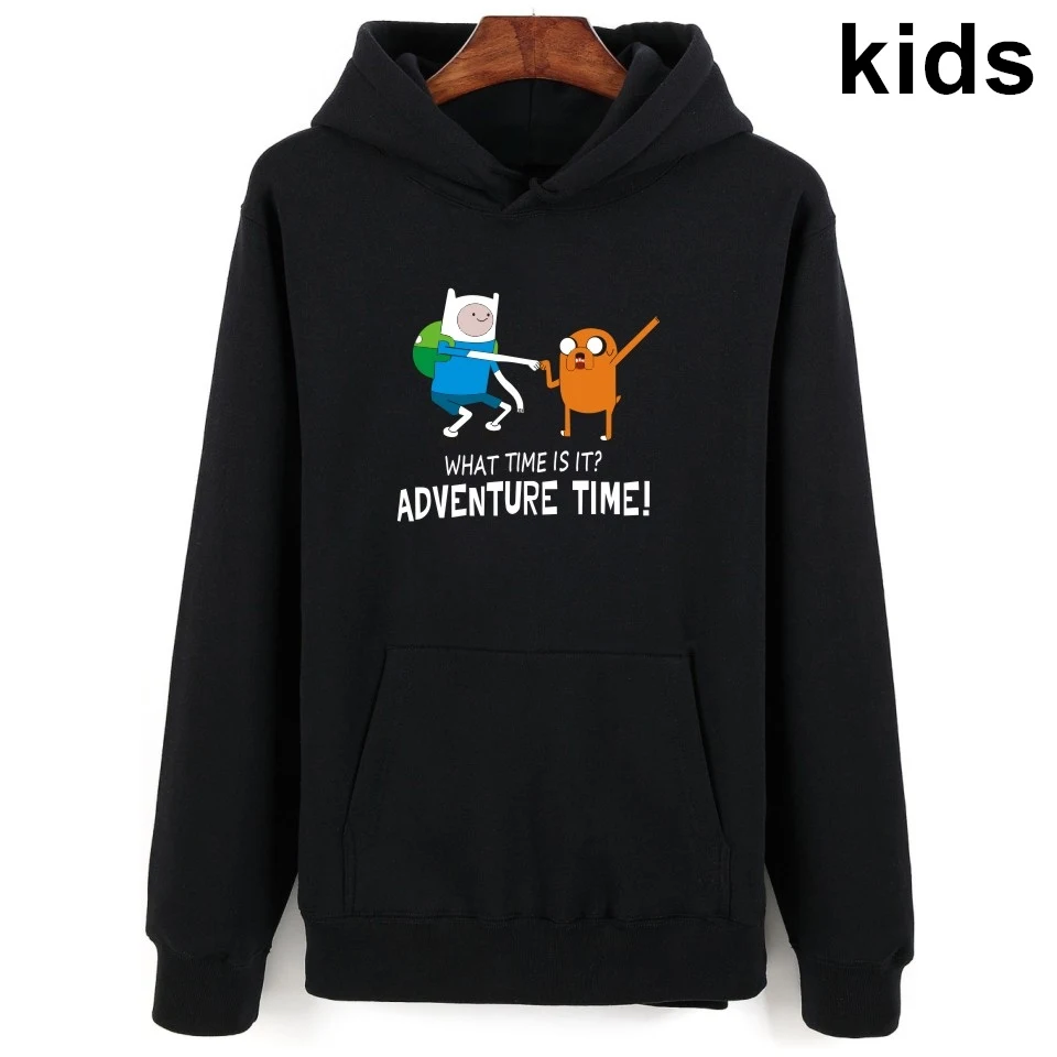 Для детей от 3 до 16 лет детские толстовки с капюшоном из мультфильма Время